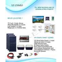 Mini Buzdolabı + Tv + Aydınlatma Hazır Solar YP-17 